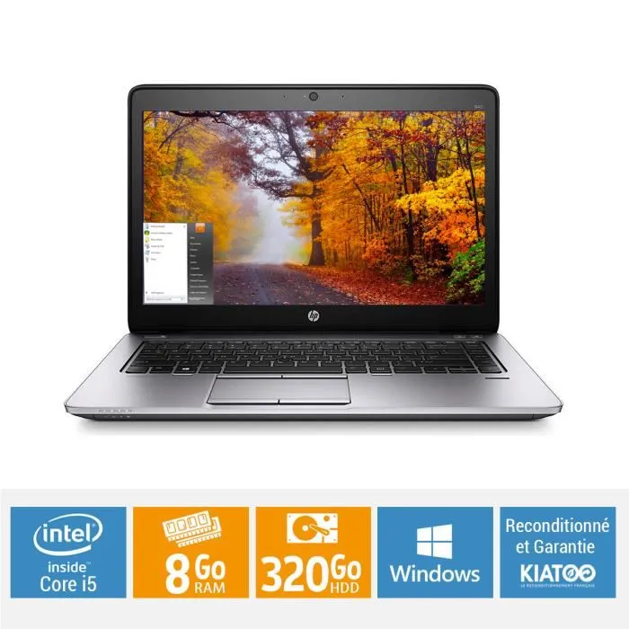 ORDINATEUR PORTABLE HP ELITEBOOK 840 G2 CORE I5 8 GO RAM 320 GO DISQUE DUR Reconditionné - 198,00 € ORDINATEUR PORTABLE HP ELITEBOOK 840 G2 CORE I5 8 GO RAM 320 GO DISQUE DUR Reconditionné Hewlett-Packard reconditionné disponible sur Cdiscount Seconde Vie