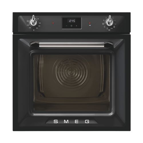 our ''Victoria'', Électronique Multifonction (9 dont chaleur tournante et gril fort ventile), prechauffage rapide, Maintien au chaud, nettoyage Pyrolyse, afficheur LED, Nouvelle cavite Galileo, porte froide 4 vitres, eclairage 2 lampes halogenes, classe A État correct Smeg reconditionné disponible sur Fnac