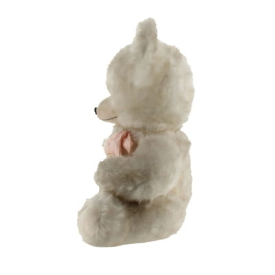 Voir photo 2 de Ours blanc de collection année 80 vintage - Créations Blanchet - dimension 38 x 30 x 59 cm Ours blanc de collection année 80 vintage - Créations Blanchet - dimension 38 x 30 x 59 cm État correct reconditionné photo 2