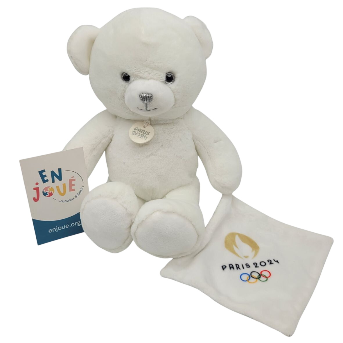 Ours en peluche blanc avec doudou paris 2024 - 25 cm - Doudou et Compagnie - De la naissance. Très bon état - 10,00 € Ours en peluche blanc avec doudou paris 2024 - 25 cm - Doudou et Compagnie - De la naissance. Très bon état reconditionné disponible sur Label Emmaüs