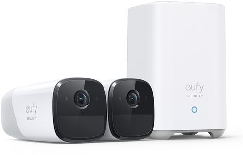 Pack 2 Caméra de Surveillance WiFi eufy Security 2K Étanchéité IP67 État correct Eufy reconditionné disponible sur Fnac | Dero