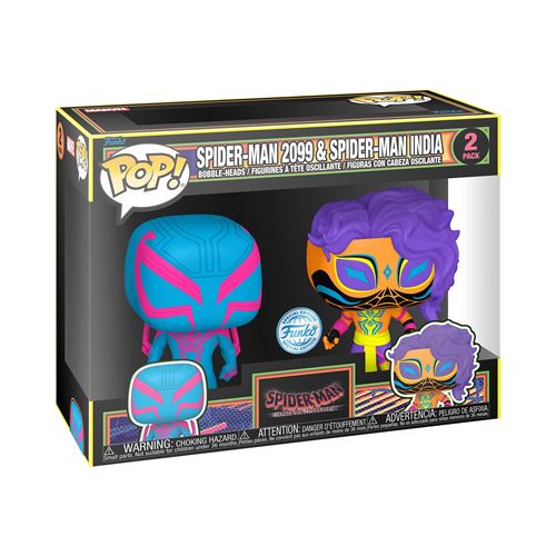 Pack 2 Figurines Funko Pop Comics Marvel Spider-Man 2099 & Spider-Man India État correct Funko reconditionné disponible sur Fnac