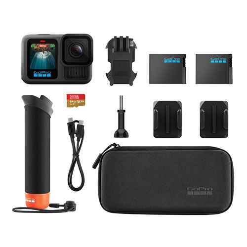 Pack Caméra sport GoPro HERO13 Black + Accessoires État correct reconditionné disponible sur Fnac