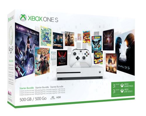 Pack Console Microsoft Xbox One S 500 Go + Game Pass 3 Mois + Live Gold 3 Mois État correct - 194,99 € Pack Console Microsoft Xbox One S 500 Go + Game Pass 3 Mois + Live Gold 3 Mois État correct Microsoft reconditionné disponible sur Fnac