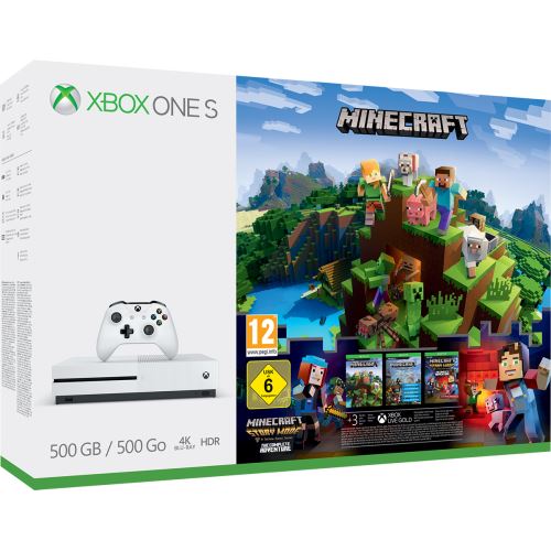 Pack Console Microsoft Xbox One S 500 Go Minecraft + 3M Live État correct Microsoft reconditionné disponible sur Fnac