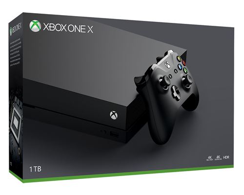 Pack Console Microsoft Xbox One X 1 To Noir État correct reconditionné disponible sur Fnac