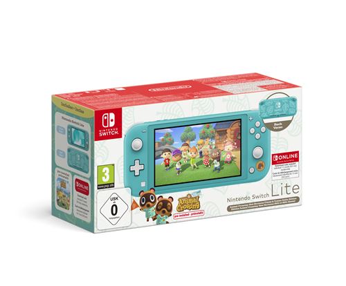 Pack console Nintendo Switch Lite Edition Animal Crossing (Méli Mélo Hawai) + 12mois d'abonnement Nintendo Switch Online État correct Nintendo reconditionné disponible sur Fnac