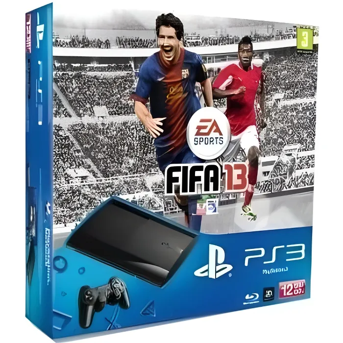 Pack Console PS3 12 Go - Sony - FIFA 13 - Noir - 1 Manette Dual Shock 3 - Câbles inclus Reconditionné Sony Interactive Entertainment reconditionné disponible sur Cdiscount Seconde Vie