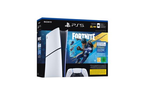 Pack Console Sony® PS5® Slim Digital Fortnite® Flowering Chaos Edition limitée Blanc État correct Sony reconditionné disponible sur Fnac