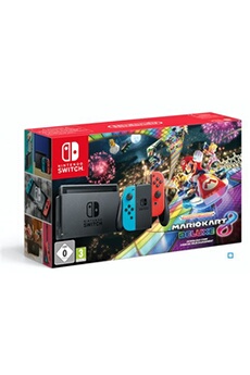 Pack Console Switch + Jeu Mario Kart 8 Deluxe Bon état reconditionné disponible sur Darty