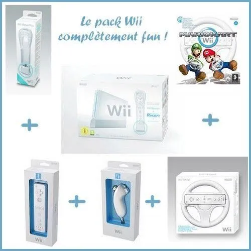 Pack Console Wii - Nintendo - Mario Kart - 2 Joueurs - Sans fil - Blanc Reconditionné - 140,00 € Pack Console Wii - Nintendo - Mario Kart - 2 Joueurs - Sans fil - Blanc Reconditionné Nintendo reconditionné disponible sur Cdiscount Seconde Vie