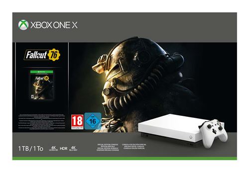 Pack Console Xbox One X 1 To Edition Limitée Robot White + Fallout 76 État correct Microsoft reconditionné disponible sur Fnac