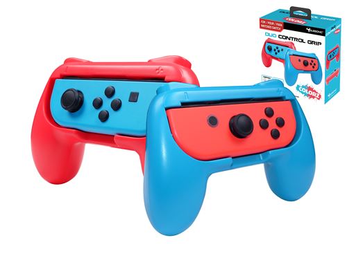 Pack de 2 Grips Subsonic Rouge et Bleu pour Joy-Cons Nintendo Switch État correct reconditionné disponible sur Fnac