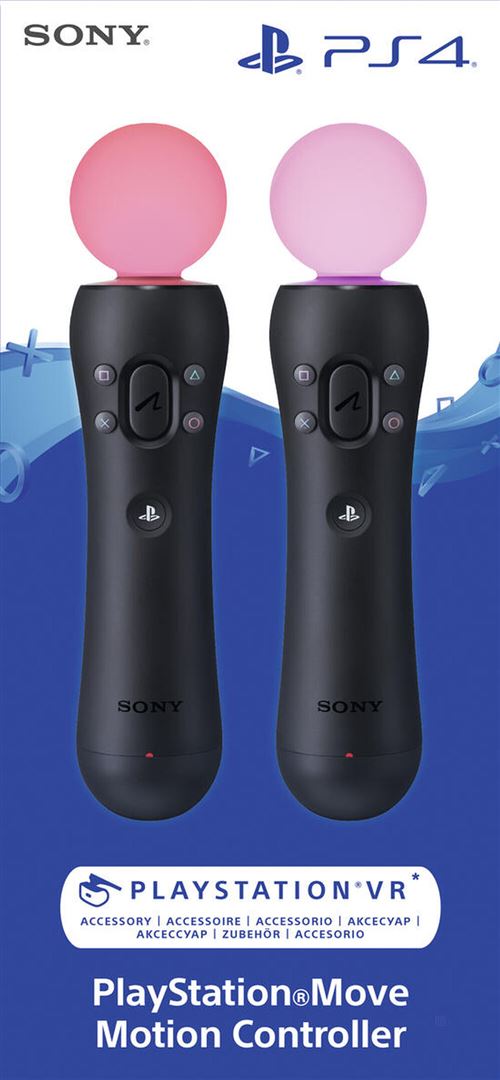 Pack de 2 manettes de détection de mouvement Sony PlayStation Move pour PS4 VR État correct reconditionné disponible sur Fnac