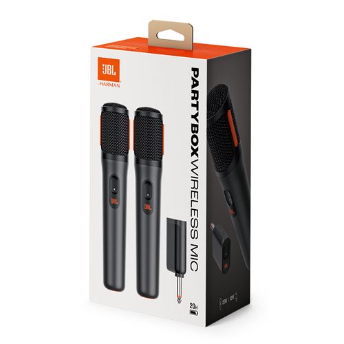 Pack de 2 micros sans fil JBL PartyBox Wireless Mic Noir État correct JBL reconditionné disponible sur Fnac