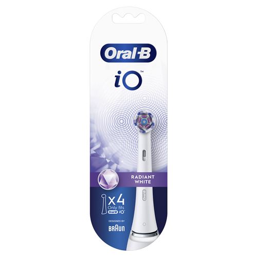 Pack de 4 brossettes Oral-B iO Radiant White Blanc État correct Oral-B reconditionné disponible sur Fnac