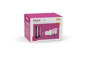 Pack Découverte Kit de démarrage Philips Hue Ambiance blanc et couleur + Pont + Télécommande + 2 Barres Lumineuses Philips Hue Play Bon état Philips Hue reconditionné disponible sur Darty | Dero