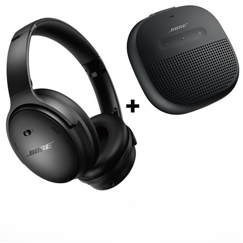 Pack Duo Casque arceau circum-aural sans fil Bluetooth Bose QuietComfort à réduction de bruit Noir + Enceinte Soundlink Micro 1 État correct Bose reconditionné disponible sur Fnac | Dero