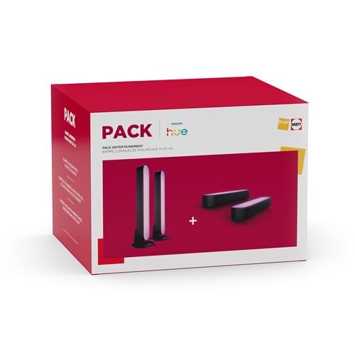 Pack Entertainment de 4 Barres Lumineuses Philips Hue Play Noir État correct Philips Hue reconditionné disponible sur Fnac | Dero
