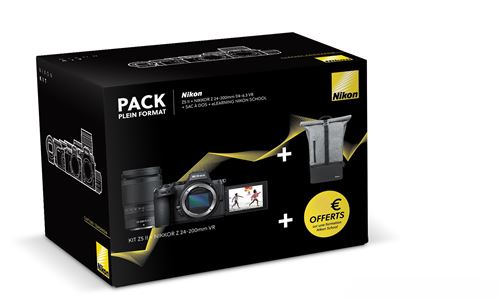 Pack Exclusif Fnac Appareil photo hybride Nikon Z5II Noir + 24/200VR + sac à dos État correct Nikon reconditionné disponible sur Fnac