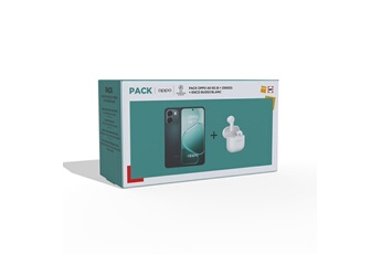 Pack Fnac A6 6,75" 5G Double Nano SIM 256 Go Noir Saphir + Enco Buds3 Blanc neige Bon état Oppo reconditionné disponible sur Darty