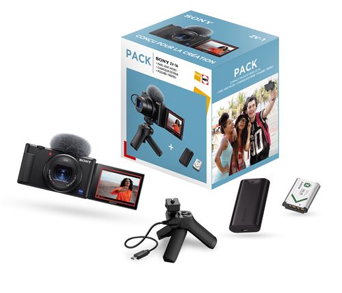 Pack Fnac Appareil photo compact pour Vlogging Sony ZV-1 + Poignée État correct Sony reconditionné disponible sur Fnac | Dero
