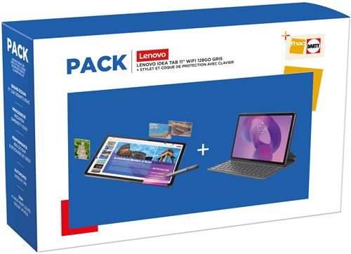 Pack Fnac Tablette Tactile Lenovo Idea Tab 11" Wi-Fi 128 Go Gris anthracite + Stylet et coque de protection avec clavier État correct - 350,99 € Pack Fnac Tablette Tactile Lenovo Idea Tab 11" Wi-Fi 128 Go Gris anthracite + Stylet et coque de protection avec clavier État correct Lenovo reconditionné disponible sur Fnac