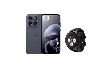 Pack G67 4/256 Go Gris artic seal + Watch Noir Bon état Motorola reconditionné disponible sur Darty