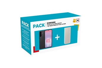 Pack Galaxy A37 5G 6/128 Go Graphite + Batterie Externe 10A ULTRA rapide 25W USB typeC Beige Bon état Samsung reconditionné disponible sur Darty