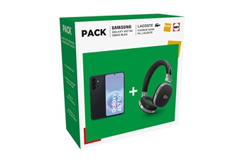 Pack Galaxy A57 6.7" 5G Nano SIM 128 Go Gris + Casque sans fil Lacoste Bon état Samsung reconditionné disponible sur Darty