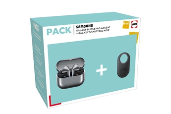 PACK GALAXY BUDS3 PRO ARGENT + SMARTTAG2 Bon état Samsung reconditionné disponible sur Darty