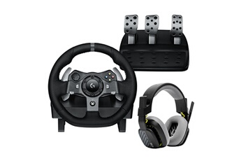 Pack gaming Volant de course et pédalier G920 Driving Force pour PC/Mac/Xbox One/Xbox Series X/S + Casque Astro A10 gen 2 noir Bon état Logitech reconditionné disponible sur Darty | Dero
