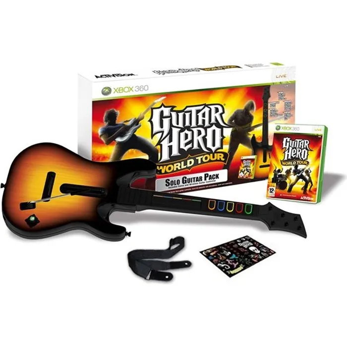 Pack Guitar Hero World Tour Jeu XBOX 360 refurbished - 119,00 € Pack Guitar Hero World Tour Jeu XBOX 360 refurbished reconditionné disponible sur Cdiscount Seconde Vie