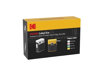 Pack Imprimante d'étiquettes sans fil Memo Label ERA M50 Jaune + 13 rouleaux de papier Bon état Kodak reconditionné disponible sur Darty