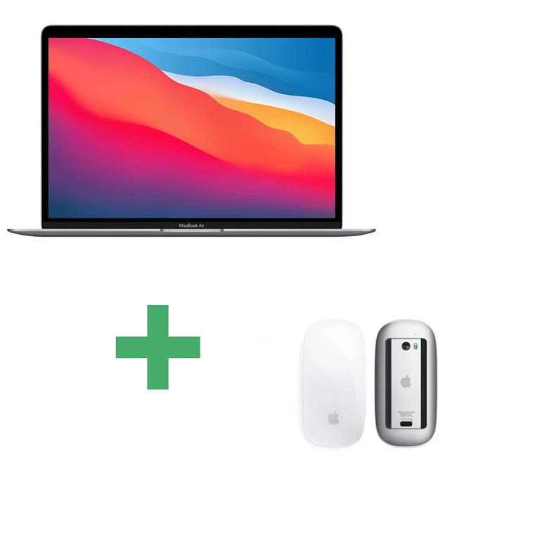 [PACK] MacBook Air M1 (2020) 13', 256 Go 8 cœurs 8 Go Apple GPU 7, Gris sidéral - QWERTY Espagnol avec Magic mouse 1 Blanche - Excellent état Parfait état Apple reconditionné disponible sur Pixmania