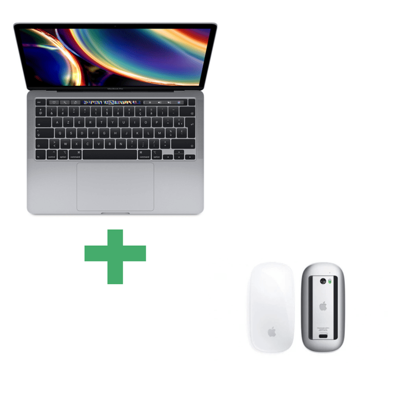 [PACK] MacBook Pro Core i5 (2020) 13', 512 Go 4 cœurs 16 Go Iris Plus Graphics, Gris sidéral - QWERTY Espagnol avec Magic mouse 1 Blanche - Très bon état Très bon état Apple reconditionné disponible sur Pixmania