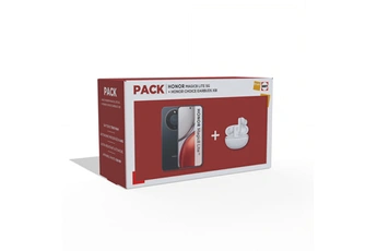 Pack Magic 8 Lite 5G 256 Go Midnight black + Choice Earbuds X8i blanc Bon état Honor reconditionné disponible sur Darty