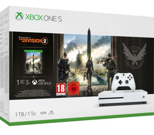 Pack Microsoft Console Xbox One S 1 To + Tom Clancy's the Division 2 + Xbox Live Gold 1 mois + Xbox Game Pass 1 mois État correct - 413,87 € Pack Microsoft Console Xbox One S 1 To + Tom Clancy's the Division 2 + Xbox Live Gold 1 mois + Xbox Game Pass 1 mois État correct Microsoft reconditionné disponible sur Fnac