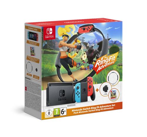 Pack Nintendo Switch Ring Fit Adventure Edition Limitée Rouge et Bleu Néon État correct - 299,95 € Pack Nintendo Switch Ring Fit Adventure Edition Limitée Rouge et Bleu Néon État correct Nintendo reconditionné disponible sur Fnac
