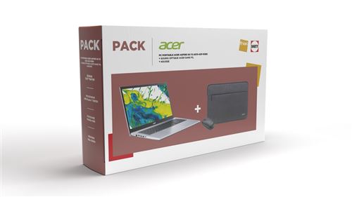 Pack PC portable Acer Aspire Go 15 AG15-42P-R38D 15,6" AMD Ryzen™ 7 16 Go RAM 1 To SSD Argent + Housse + Souris optique sans fil État correct Acer reconditionné disponible sur Fnac