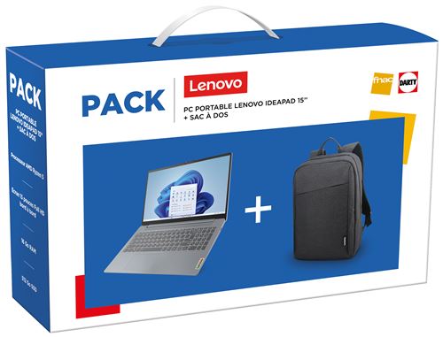 Pack PC Portable Lenovo IdeaPad Slim 3 15AMN8 15,6" Full HD AMD Ryzen™ 5 16 Go RAM 512 Go SSD Gris Arctique + Sac à dos État correct - 687,99 € Pack PC Portable Lenovo IdeaPad Slim 3 15AMN8 15,6" Full HD AMD Ryzen™ 5 16 Go RAM 512 Go SSD Gris Arctique + Sac à dos État correct Lenovo reconditionné disponible sur Fnac | Dero