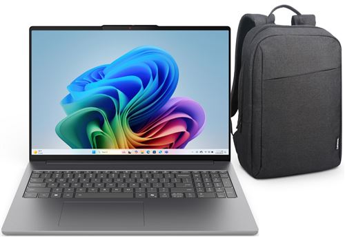 Pack PC portable Lenovo IdeaPad Slim 5 16IPH11 16” OLED 60 Hz Intel® Core™ Ultra 5 16 Go RAM 512 Go SSD Gris + Sac à dos État correct Lenovo reconditionné disponible sur Fnac