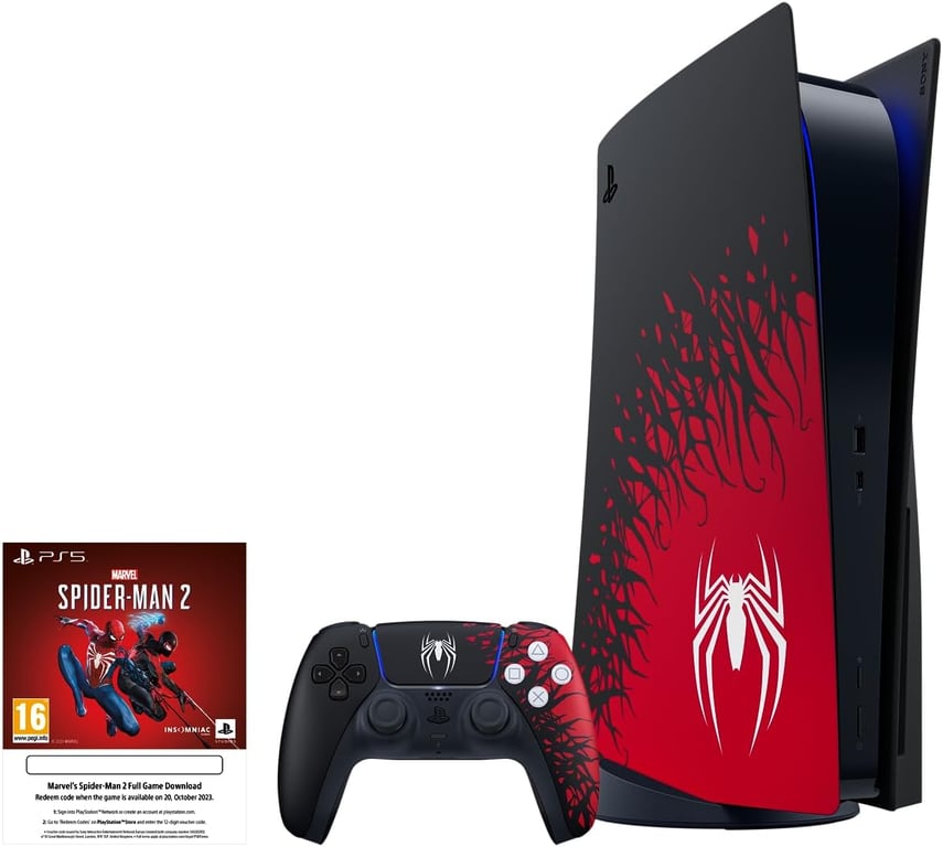 Pack PS5 Ed. Spider-man 2 & Spider-man 2 - Console de jeux Playstation 5 (Digitale) - Excellent état Parfait état Sony reconditionné disponible sur Pixmania