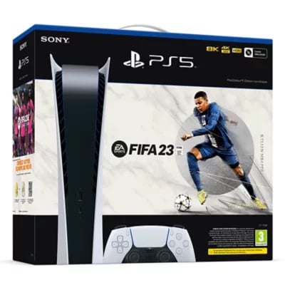 Pack PS5 & Fifa 23 - Console de jeux Playstation 5 (Digitale) - Bon état Bon état - 629,99 € Pack PS5 & Fifa 23 - Console de jeux Playstation 5 (Digitale) - Bon état Bon état Sony reconditionné disponible sur Pixmania