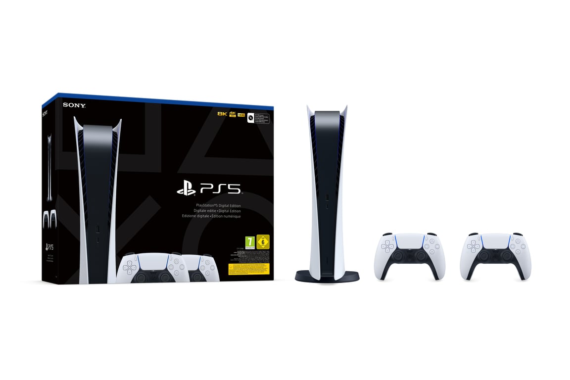 Pack PS5 & Manette Dualsense Blanche - Console de jeux Playstation 5 (Digitale) - Très bon état Très bon état - 654,99 € Pack PS5 & Manette Dualsense Blanche - Console de jeux Playstation 5 (Digitale) - Très bon état Très bon état Sony reconditionné disponible sur Pixmania