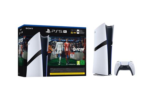 Pack PS5 Pro & EA SPORTS FC 26 - Console Playstation 5 Pro 2 To, Blanc - Excellent état Parfait état reconditionné disponible sur Pixmania