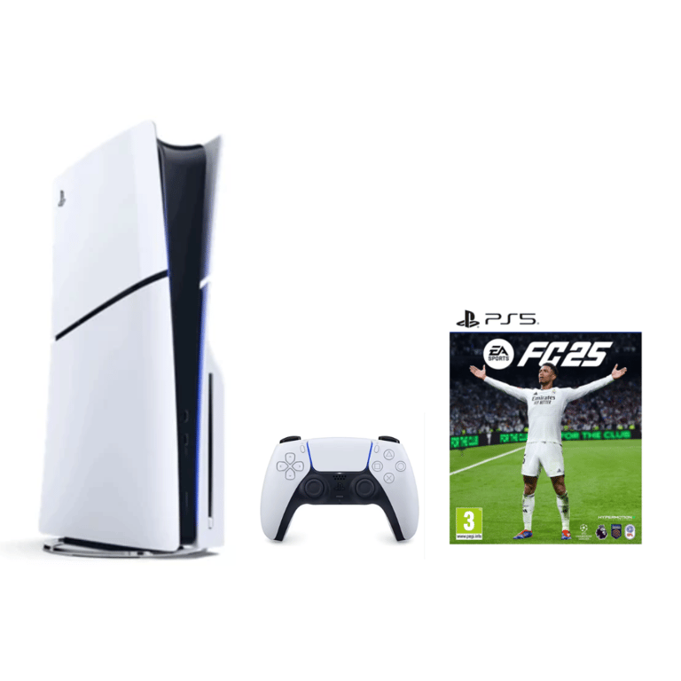 Pack PS5 Slim & EASPORTS FC25 - Console de jeux PlayStation 5 Slim 1 To (Standard) - Excellent état Parfait état Sony reconditionné disponible sur Pixmania