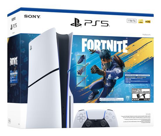Pack PS5 Slim & Fortnite Flowering Chaos - Console de jeux PlayStation 5 Slim 1 To (Standard) - Excellent état Parfait état Sony reconditionné disponible sur Pixmania