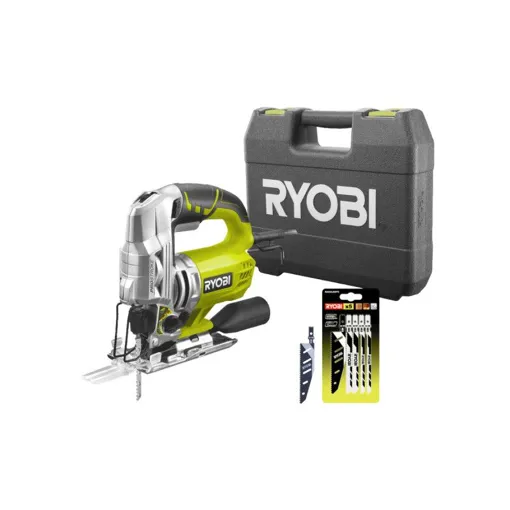 Pack RYOBI Scie sauteuse pendulaire RJS980-KA5 - 600W - 98mm - lame baïonnette bois - 10 TPI - RAK01JSFC Bon état reconditionné disponible sur Rakuten