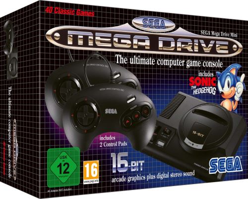 Pack Sega Mega Drive Mini Noir État correct Sega reconditionné disponible sur Fnac